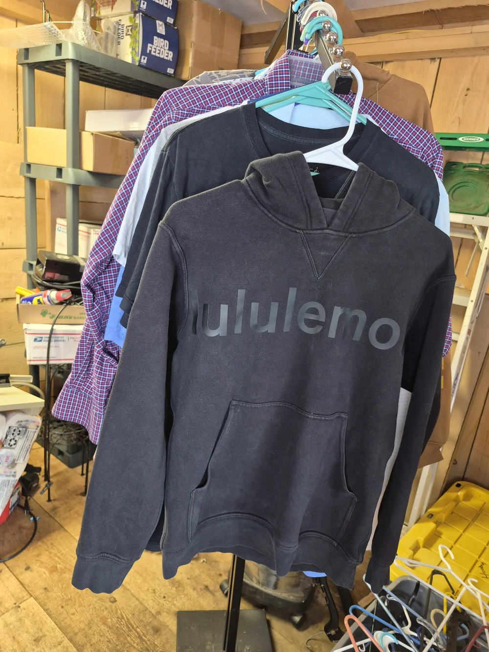 lululemon athletica Black Graphic Logo Hoodie Bin 37